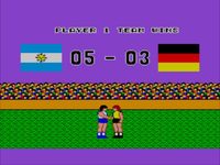 une photo d'Ã©cran de World Soccer sur Sega Master System